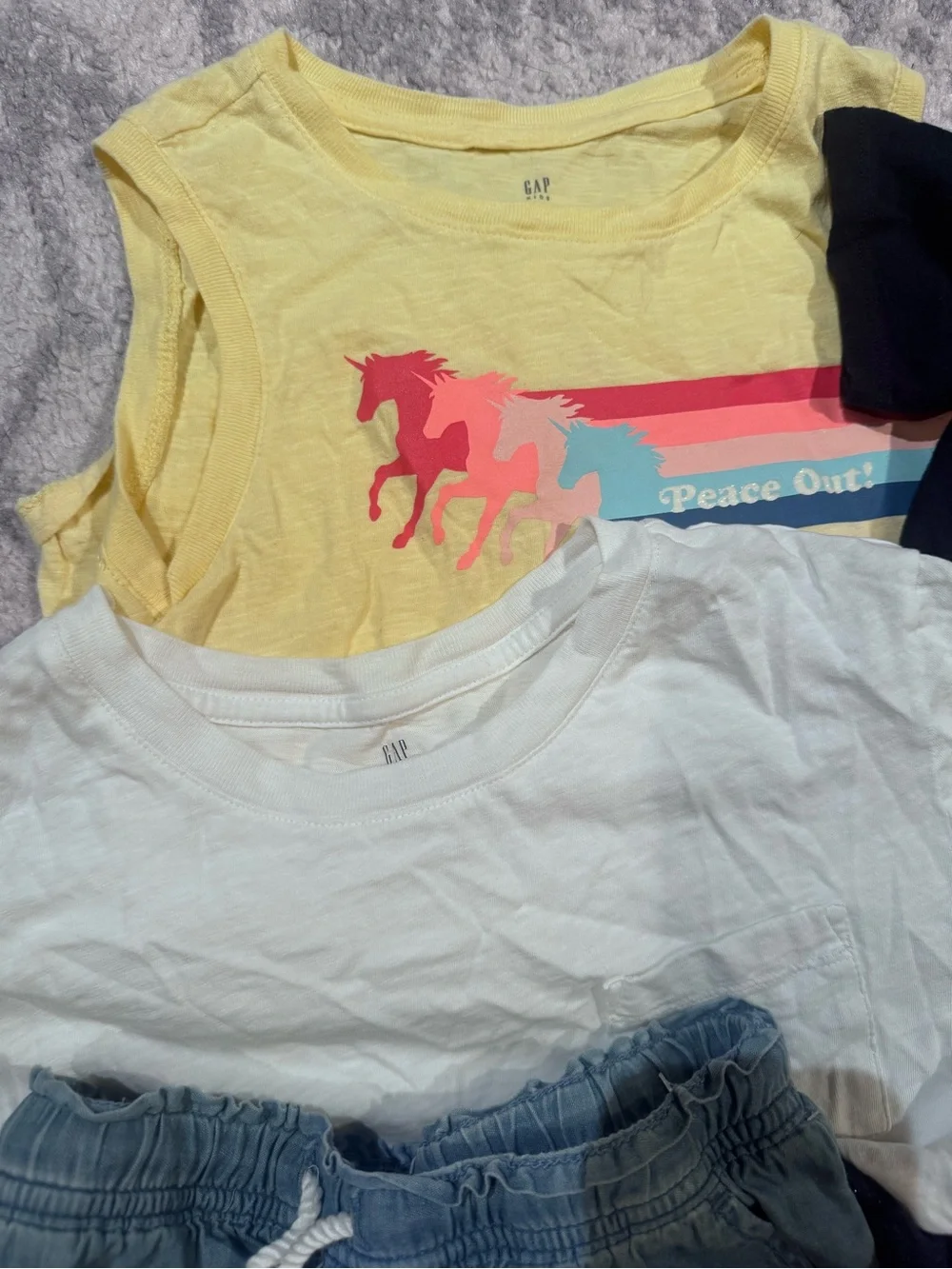 8 piece Mixed Kids Tops & Short Lot  6 Gap 1 Kate Spade 1 Mini Boden